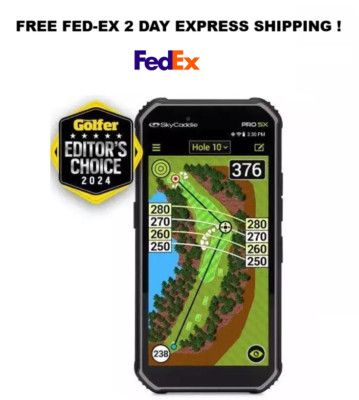 SkyCaddie Pro 5X New In Box First Year Membership Included Free 2 Day Fed-Ex
