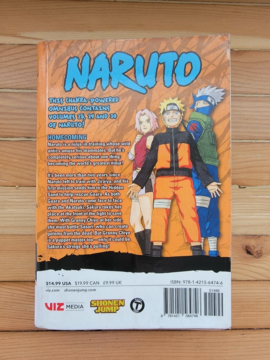 Naruto (3-In-1 Edition) Vol, 28, 29, 30 Manga, Shonen Jump Masashi