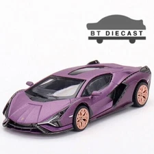 MINI GT HONG KONG LAMBORGHINI SIAN FKP 37 1/64 MATTE VIOLA SE30 PURPLE MGT00588