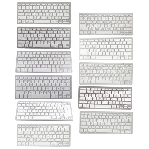 Wireless Keyboard Mini 78 Keys Thin White Computer Keyboards For Andr BST - Picture 6 of 46