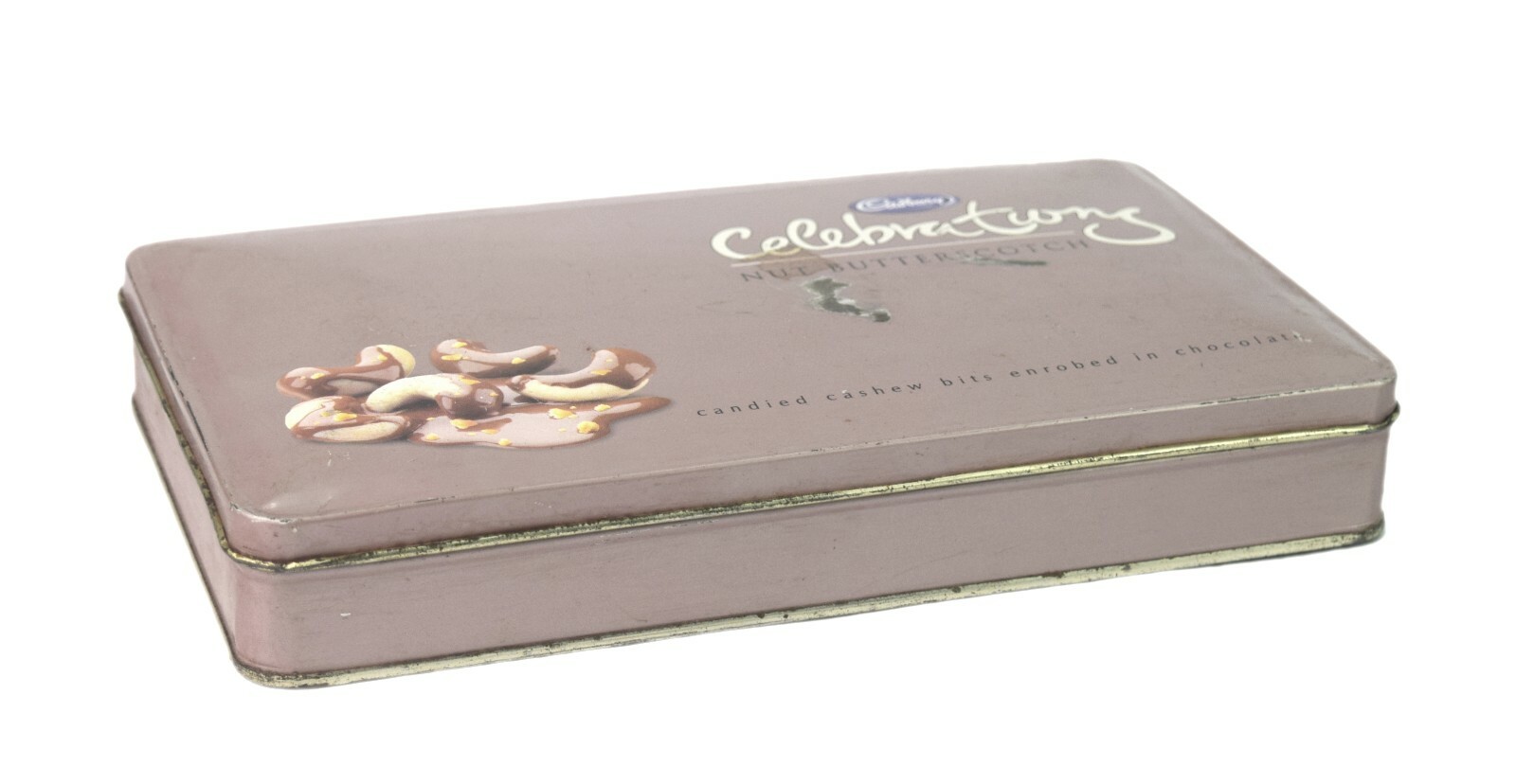 Confitadas Anacardo Cadbury Chocolates Anuncio Litho Impresa Estaño Caja i2-430
