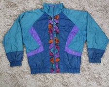 Westside Connection 1995 Vintage Multicolor Nylon Windbreaker Track Jacket Sz M