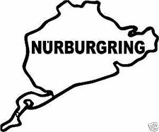Nurburgring Race Track Racing Die Cut Vinyl Car Decal Sticker