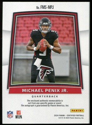 2024 Panini Certified Michael Penix Jr. Freshman Fabric /275 RPA