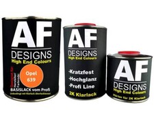 FÜR Opel 639 Glasurit Orange 2,5L Autolack Set Klarlack Härter
