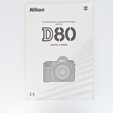 Nikon D80 Instruction Manual Booklet GenuineOEM Original Guide 150 Pages Factory
