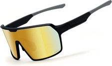 Karsaer Sports Sunglasses Youth Baseball Sun Glasses Lightweight Black Frame