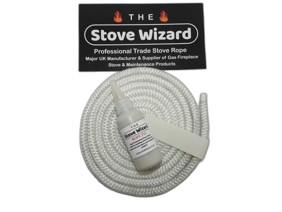 Fireplace Sealing Rope Black Gasket Cord StoveDoor Fireplace Cord 8mm/16mm/ 18mm Woodburner Black Gasket Cord Width - View #5
