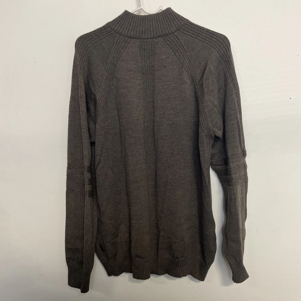 Ted Baker London Marrón Cuarto Cremallera Pullover Suéter Sudadera Talla 4 Foto 3 de 4