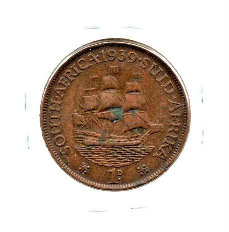 Sudáfrica 1 centavo 1939 rey Jorge VI como en la foto Foto 2 de 4