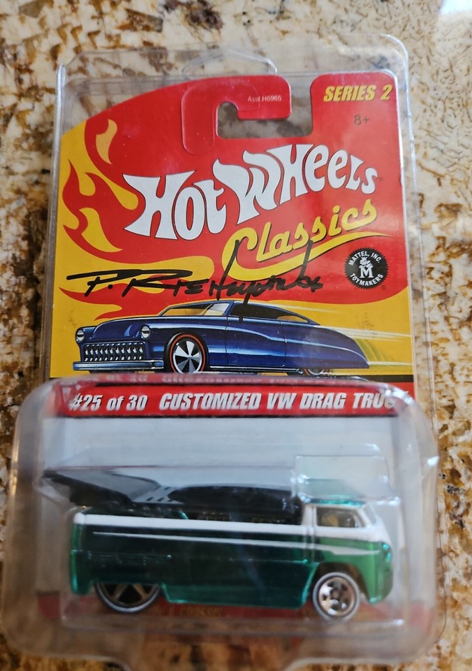 Hot Wheels Classics VW Drag Truck – Orange/weiß, Limited Edition 25/30, Sammlerauto