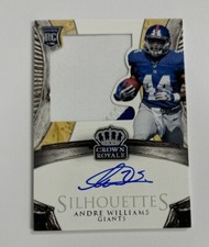 2014 Panini Crown Royale - Andre Williams - Rookie Silhouettes Auto RC #237 RPA