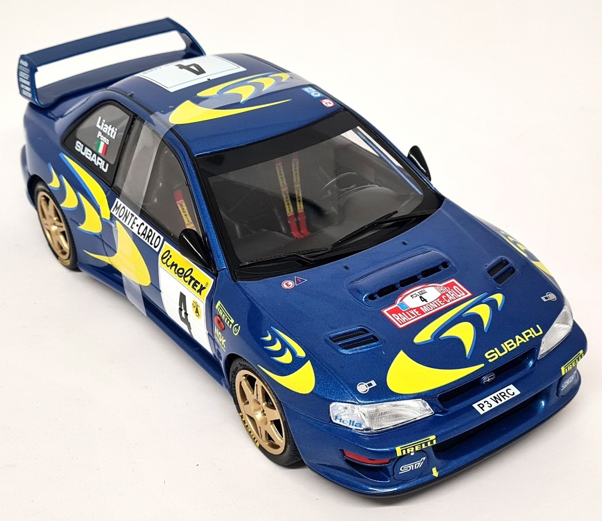 Solido 1/18 - Subaru Impreza WRC 22B Monte Carlo Rally 1997