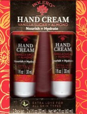 Vanilla Sugar + Almond Nourish + Hydrate Hand Cream 2 Pack Set Moisturize 2 x 1f