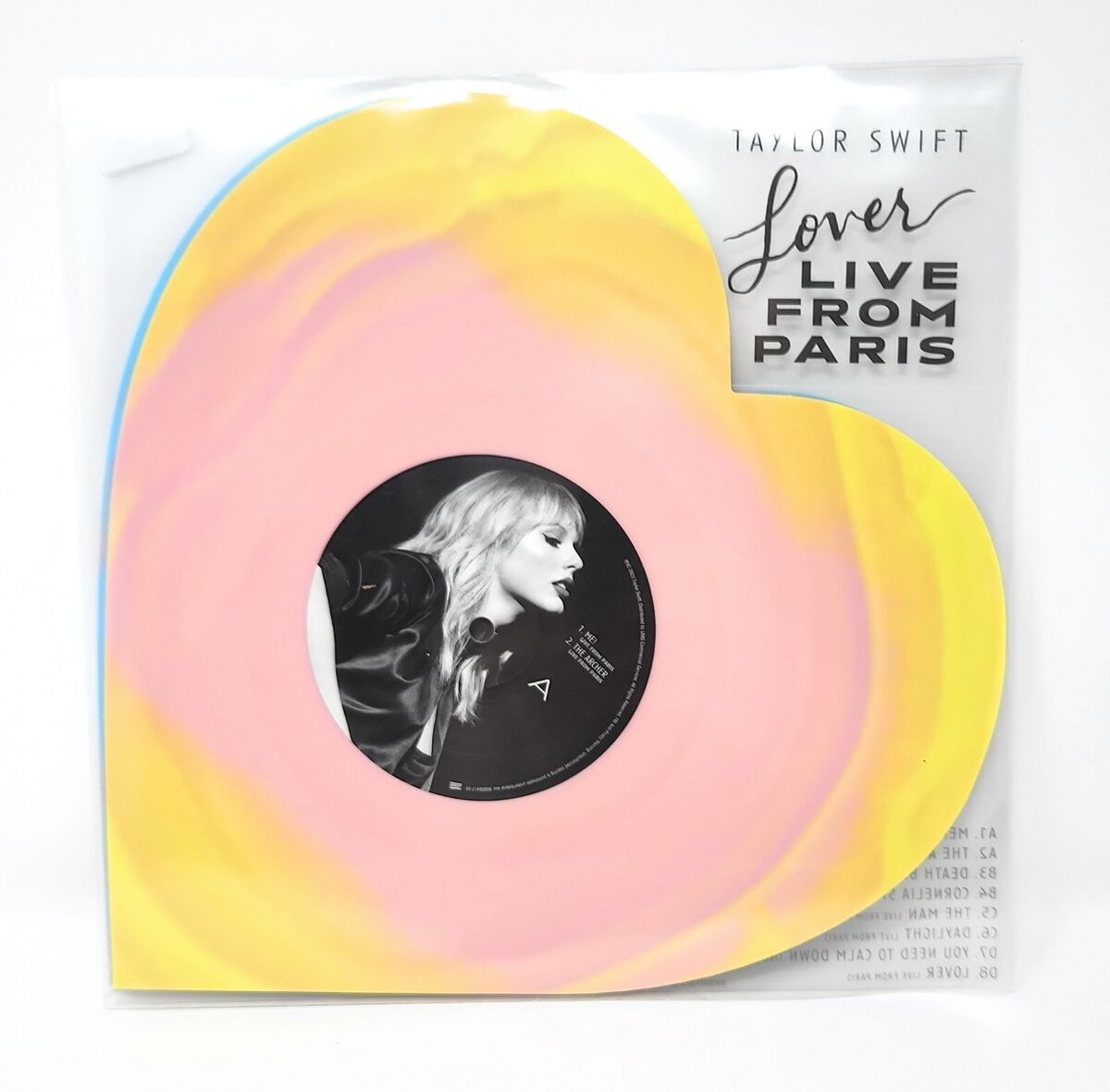 Taylor Swift Lover (Live From Paris) Heart Shaped Vinyl Taylor Swift Lover (Live From Paris) Heart Shaped Vinyl