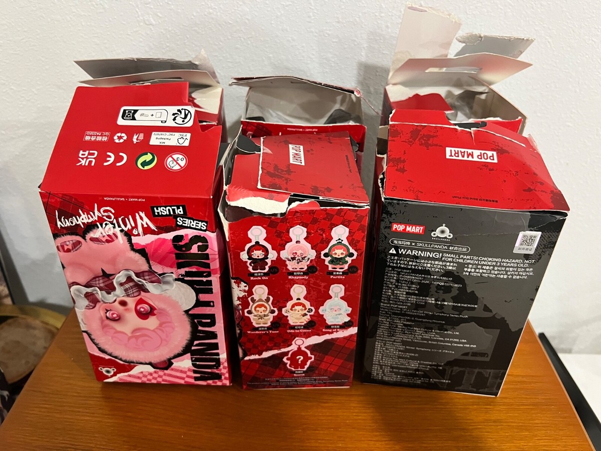 NEW OPEN BOX Popmart Skullpanda Winter Symphony Confirmed Box