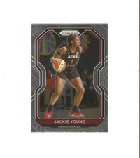 jackie young,, 2021 panini wnba prizm base card,las vegas aces,champions