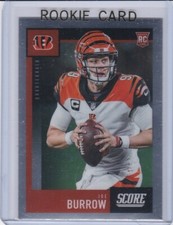 JOE BURROW ROOKIE CARD Bengals 2020 SCORE UPDATE $$ RC Football Cincinnati LE!
