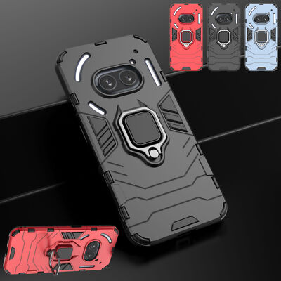 For Nothing Phone (2a), Luxury Shockproof Hybrid Ring KickStand Case Cover