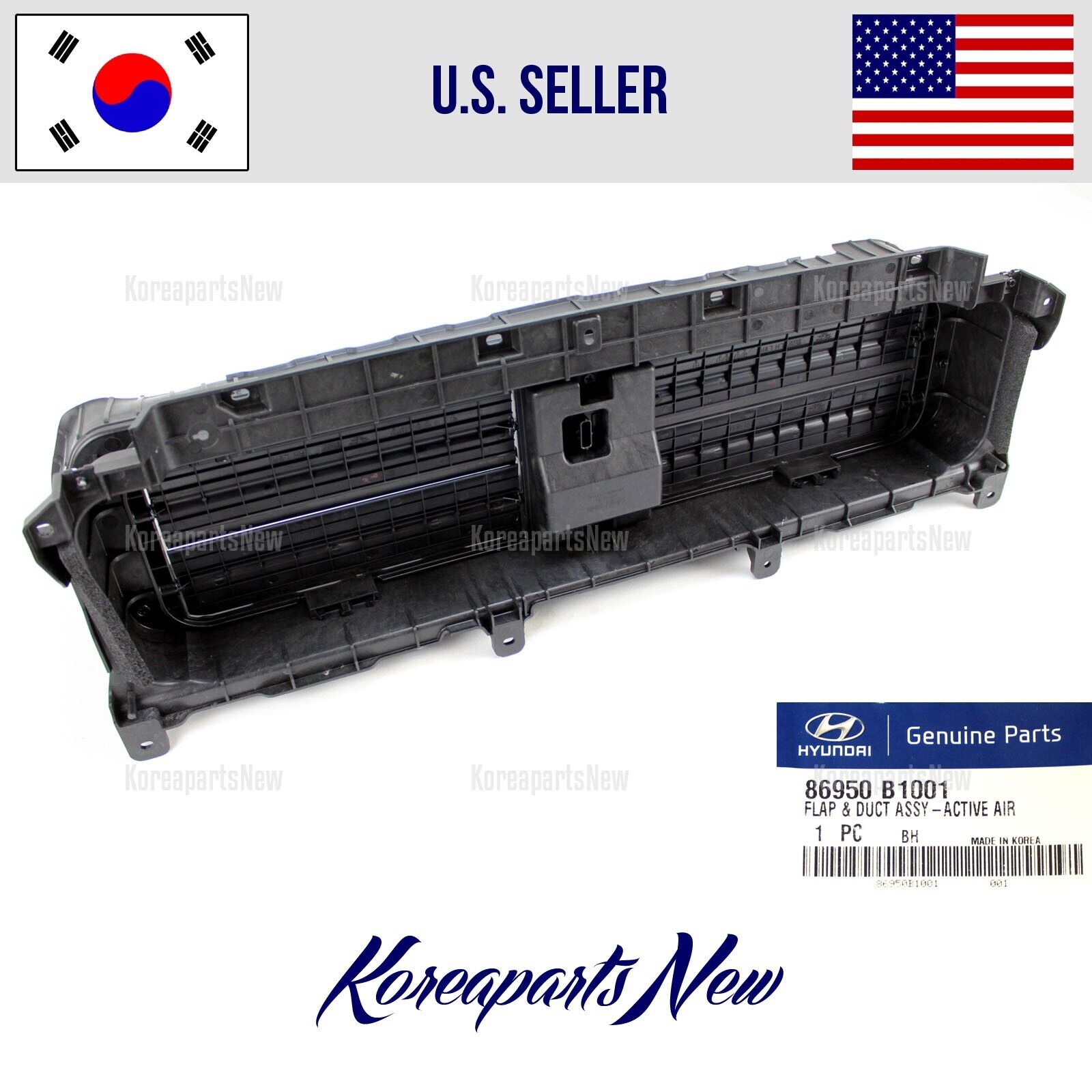 3.8L Grille Active Air Shutter Flap Duct Deflector ⭐OEM⭐ Genesis G80  2015-2016