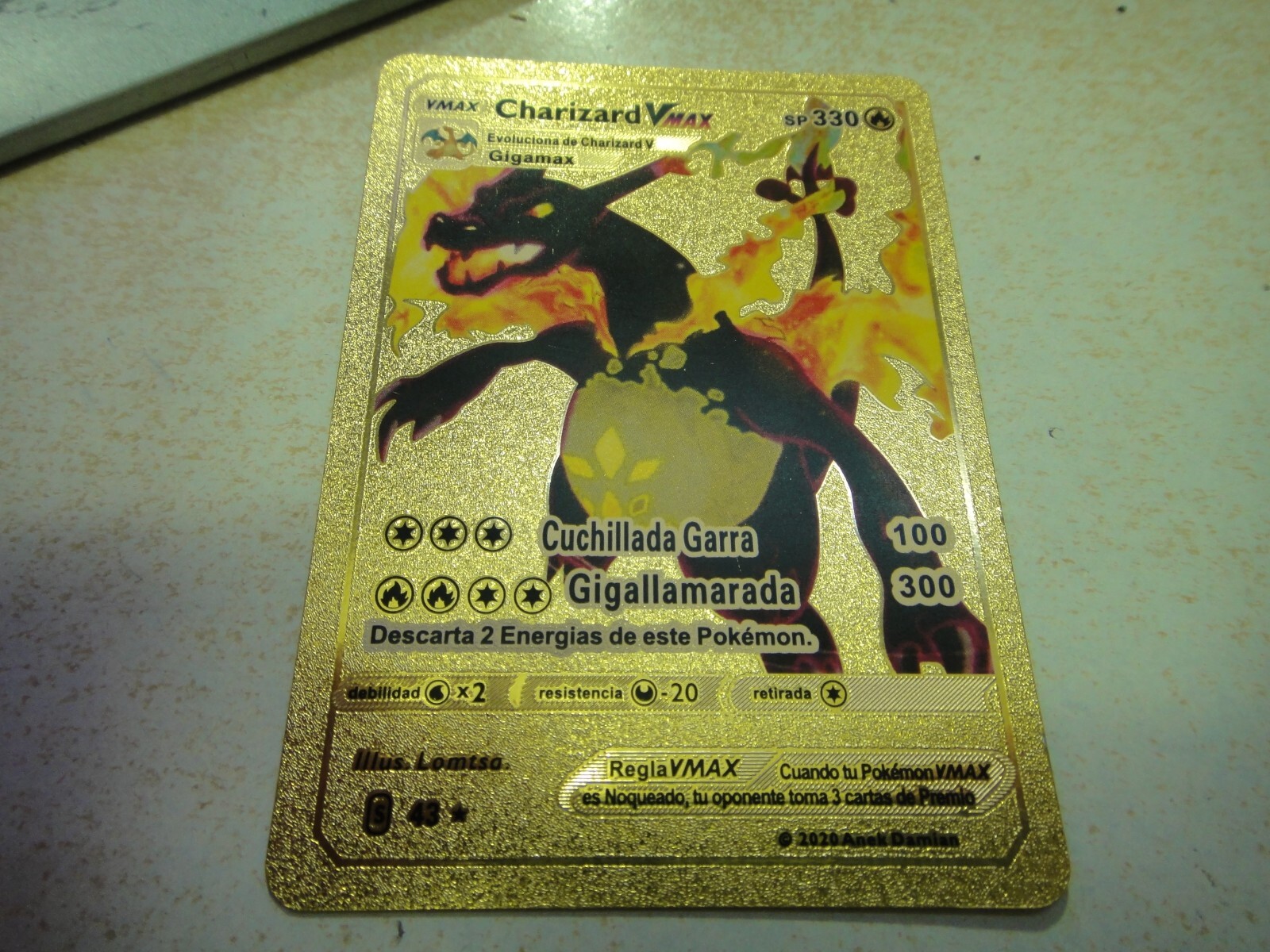 Pokemon 43 Charizard VMAX sp330 tarjeta carta Pokemon.España