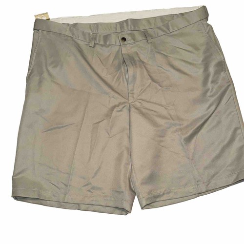 Haggar Men's Cool 18 Pro Regular Fit Flat Front Short 44 x 9.5" - Khaki NWT - Picture 3 of 8