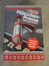 NUTELLA Plätzchenpresse  + 4 Formscheiben und Rezepten Neu + OVP