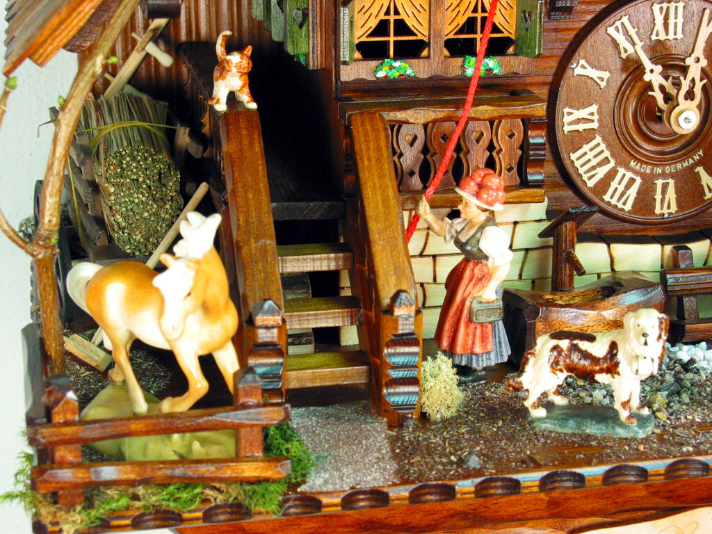 cuckoo clock black forest 8 day original germany music Gutshof premium ...