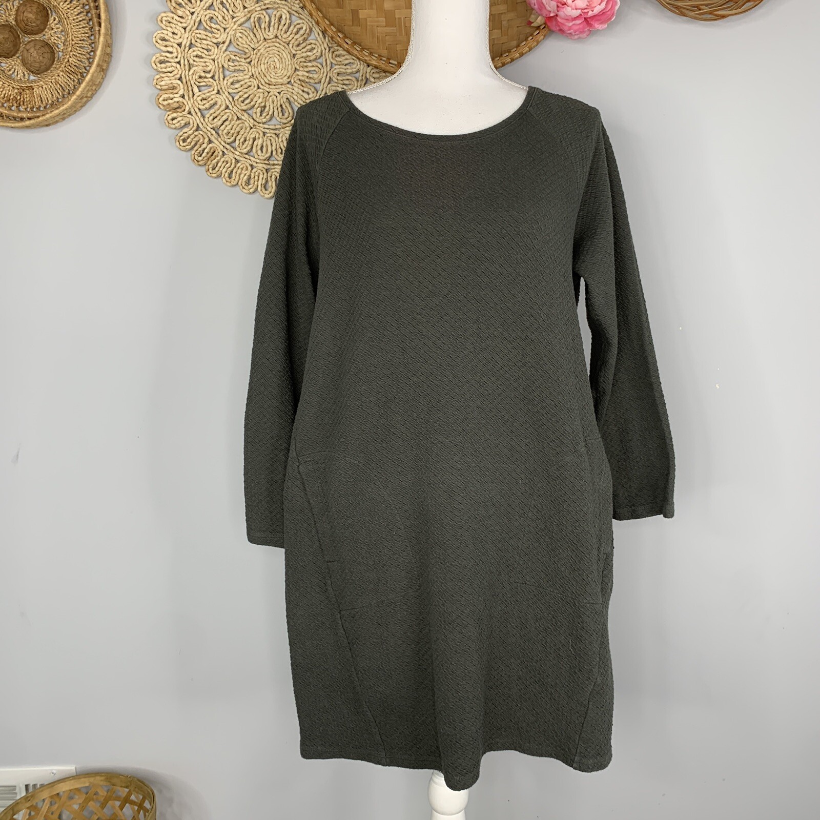 J. Jill Womens Dress Green Medium 