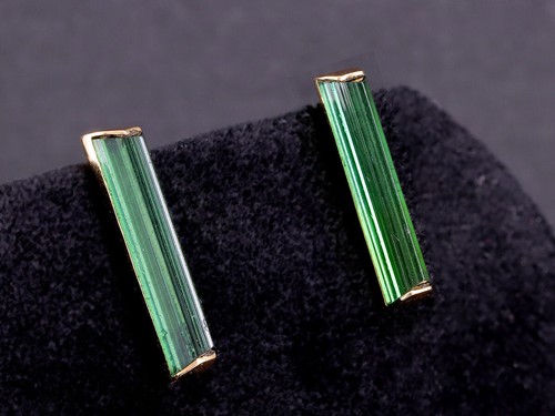 Exklusive Turmalin Manschettenknöpfe ca. 8,00ct 13,4g 750/- Gelbgold - Bild 2 von 7