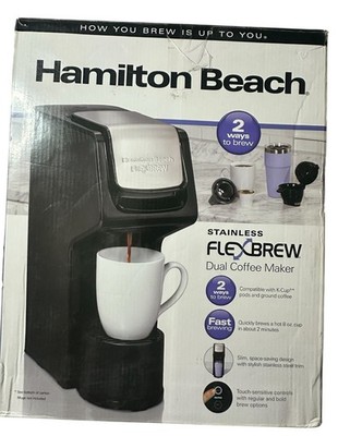 Hamilton Beach FlexBrew Single-Serve Coffee Maker 49918 Black Stainless