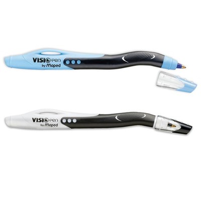 Maped Visio Left Handed Ball Point Pen Black or Blue Ink Pack of 4