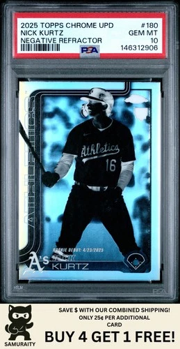 Nick Kurtz 2025 Topps Chrome Nick Kurtz #180 Refractor