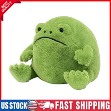 New Ricky Rain Frog Plush Frog Stuffed Toy, Green Frog Body, Soft Stuffed Gifts