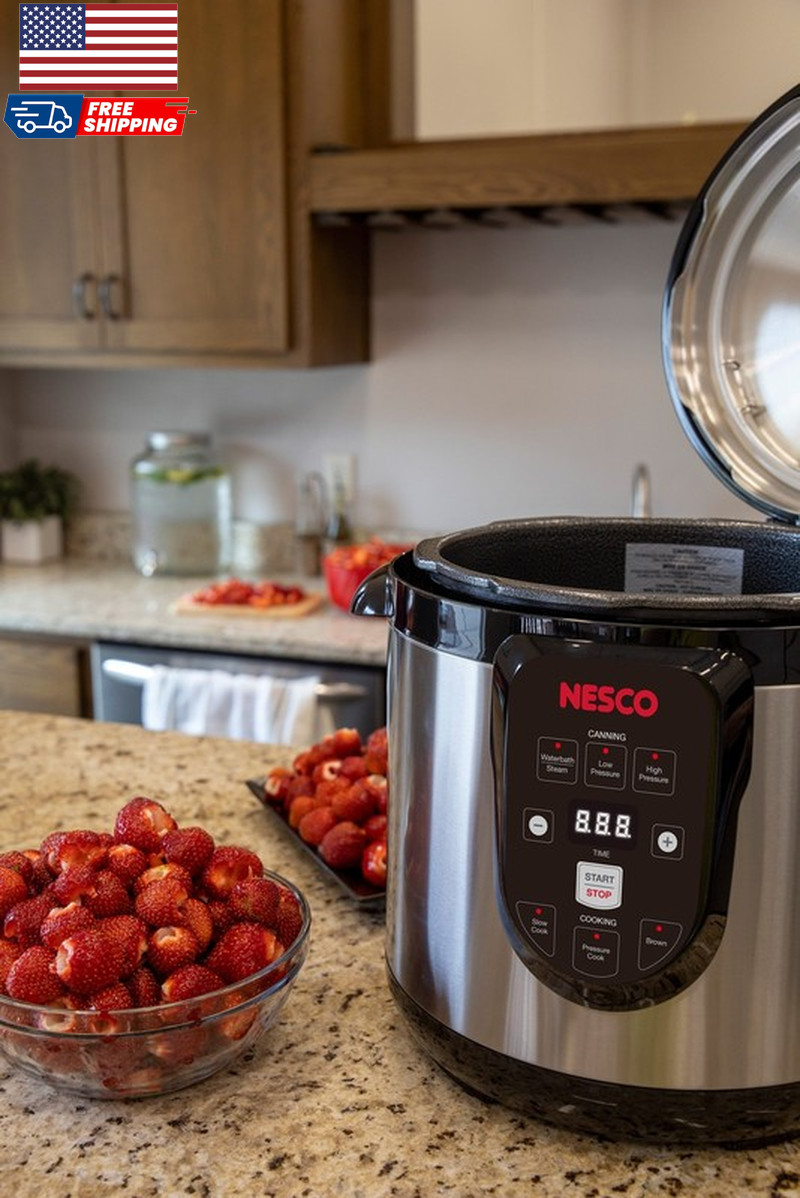 9.5 Quart Electric Pressure Canner Digital Pressure Cooker and Canning Pot Equi