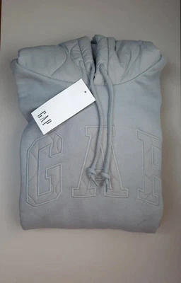 Sweat à capuche GAP - Gris clair - Taille S - Photo 1/4