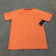 Spyder Rash Guard Shirt Mens Medium Orange UPF 30 Swim Quick Dry Surf S923154