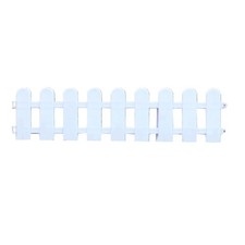 —White Garden Picket Fence For Ornamental Grass Border Decoration