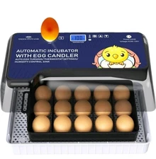 Triocottage Mini Automatic Egg Turning Incubator W Candler For Hatching New