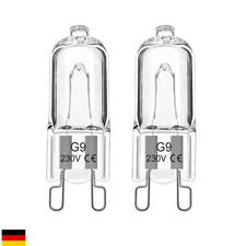 2er Pack G9 Backofenlampe 40W 230V Halogen 300 Grad Hitze Ersatz