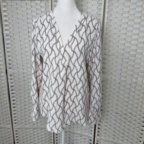 Ann Taylor Geometric Blouse