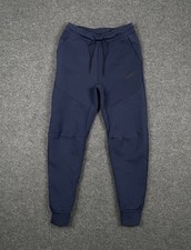 Nike Tech Fleece Pants Men Small Navy Dri Fit Tapered Sweatpants Joggers