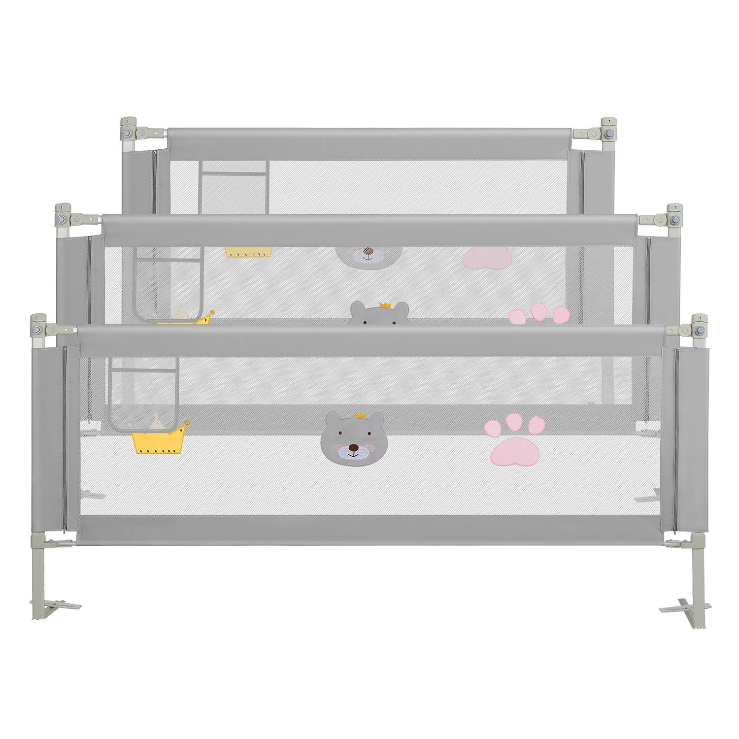 Rete letto anticaduta rete letto bambini rete di protezione letto bambino 150/180/200 cm