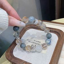 Natural Multi Treasure Crystal Bracelet Eagle Eye Stone Gradient Design Single