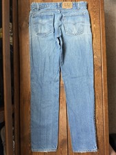Vintage 80s Levi  s 506 USA Orange Tab Blue Jeans Size 34x34