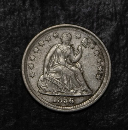 1856 Seated Liberty Half Dime XF Lot 3234