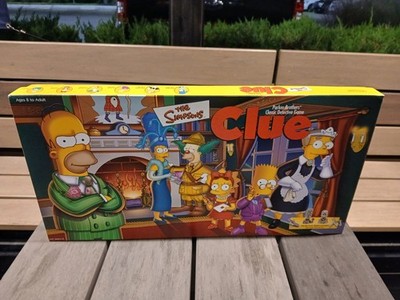 COMPLETE The Simpsons Clue Board Game 2000 USAopoly