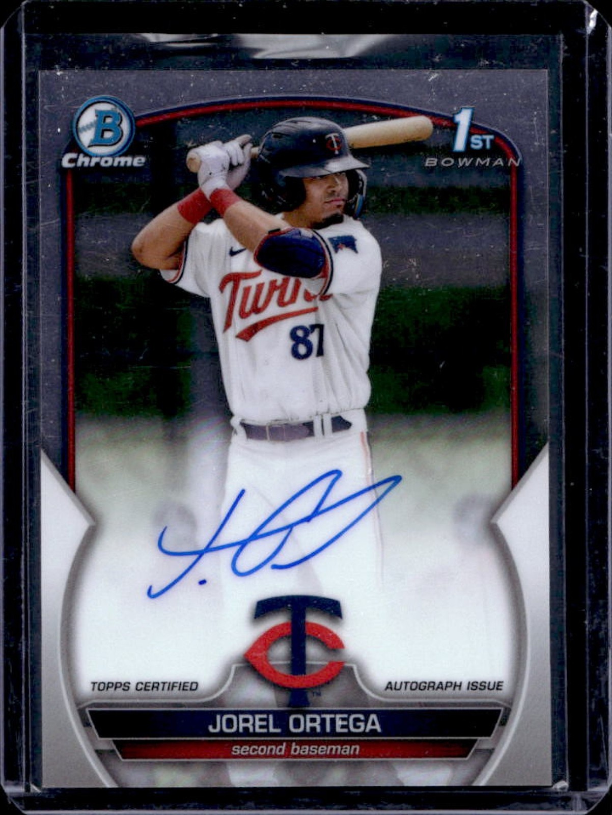 2023 Bowman Chrome Jorel Ortega Auto 1st Prospect #CPA-JORT Twins