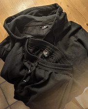 Damen Jogginganzug | Hausanzug | Freizeitanzug Uni-Schwarz | Sportlich L