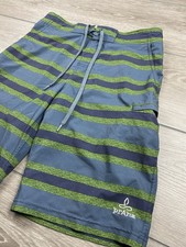 Prana Men  s Drawstring Swim Surf Board Shorts Blue Green Size 32
